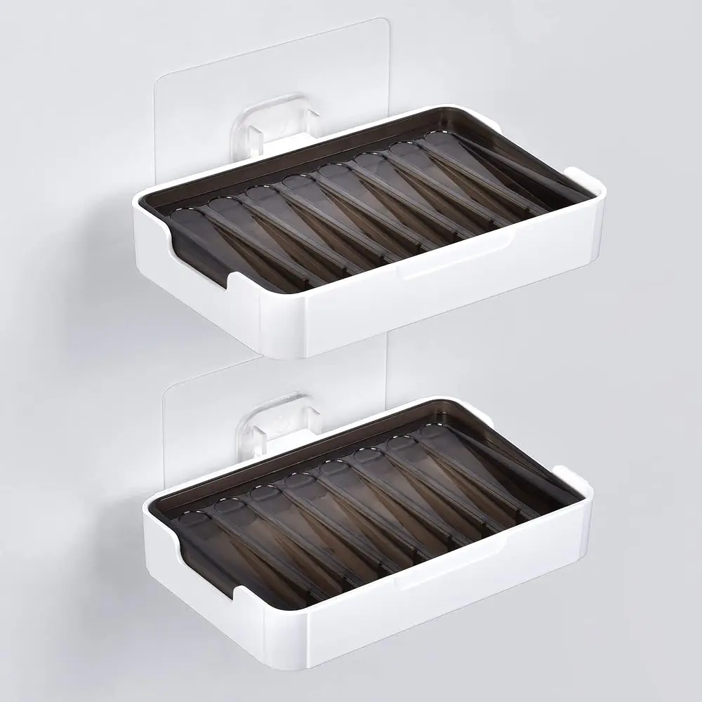 Free Shipping-Adhesive Bar Soap Holder for Shower Wall Hanging Soap Dish with Drain Tray Plastic Stick on Bathroom Sink Soap Hol
Free Shipping-Adhesive Bar Soap Holder for Shower Wall Hanging Soap Dish with Drain Tray Plastic Stick on Bathroom Sink Soap Hol