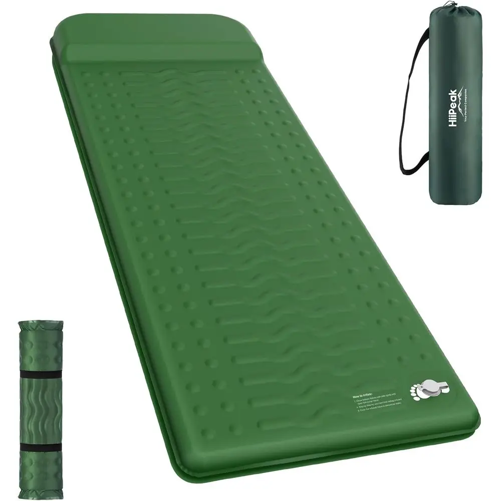 Толстый утепленный спальный коврик с подушкой, теплоизоляция 9.5 R-Value, идеально подходит для кемпинга, походов, пешего туризма и автотуризма.
Толстый утепленный спальный коврик с подушкой, теплоизоляция 9.5 R-Value, идеально подходит для кемпинга, походов, пешего туризма и автотуризма.