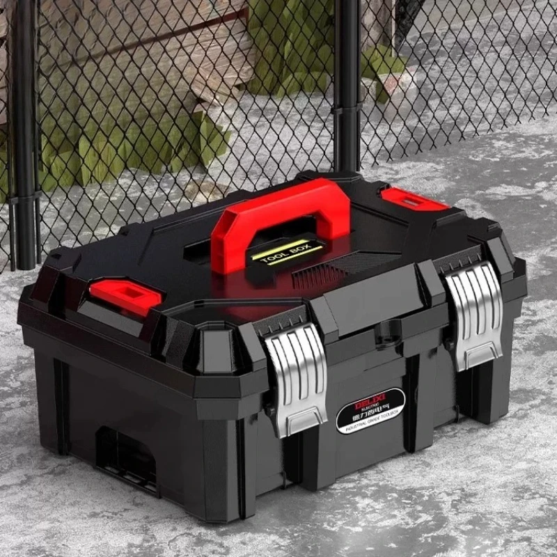 Empty Toolbox Organizer Box Screws Tool Box Large Briefcase Tools Storage Complete Toolkit Pelicase Hard Case Packing Chest