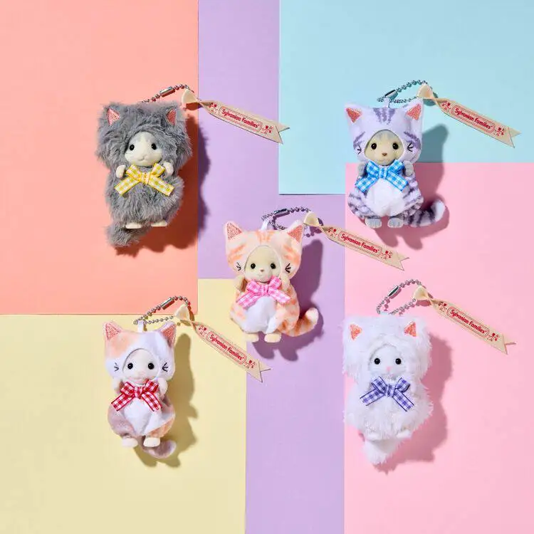 Sylvanian Families Plush Cat Keychain Pendant Medium Size Curly Eared Persian Latte Cat Stuffed Pretend Play Toy Bag Decoration
Sylvanian Families Plush Cat Keychain Pendant Medium Size Curly Eared Persian Latte Cat Stuffed Pretend Play Toy Bag Decoration