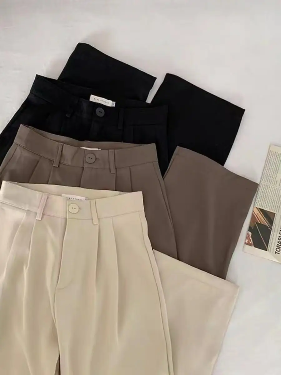 High Waist Wide Leg Pants Women's Casual Suit Trousers Summer 2023 Faion Elements ket Detail Polyester Blend
High Waist Wide Leg Pants Women's Casual Suit Trousers Summer 2023 Faion Elements ket Detail Polyester Blend