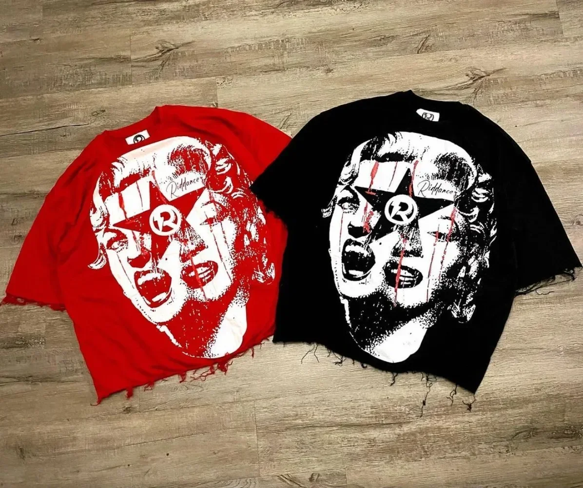 Hip Hop Y2k Tops 2024 Oversized Printed Graphic T Shirts Harajuku Gothic Men and Women Summer T-Shirt Casual Streetwear Clothes
Hip Hop Y2k Tops 2024 Oversized Printed Graphic T Shirts Harajuku Gothic Men and Women Summer T-Shirt Casual Streetwear Clothes