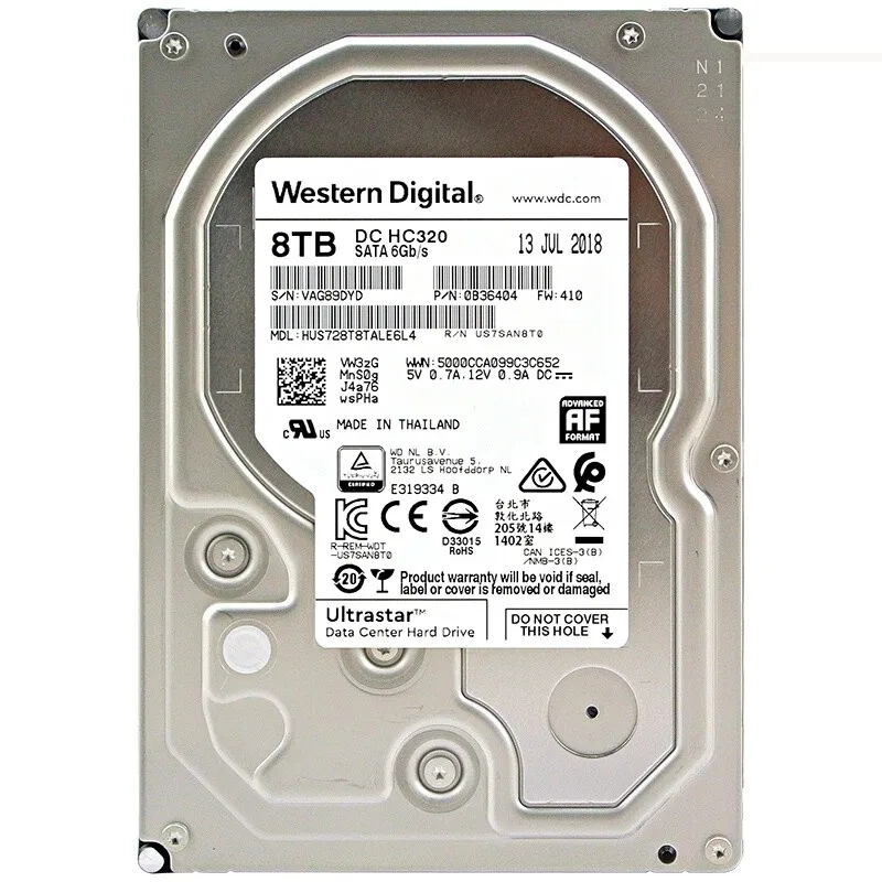 Digital hard drive Western ultrastar DC hc530 Enterprise, 3,5 inch, sata3256mb, 6 Gbit / s, 1 to, 2 to, 4 to, 6 to, 8 to, 10 to, 12 to, 14 to
Digital hard drive Western ultrastar DC hc530 Enterprise, 3,5 inch, sata3256mb, 6 Gbit / s, 1 to, 2 to, 4 to, 6 to, 8 to, 10 to, 12 to, 14 to