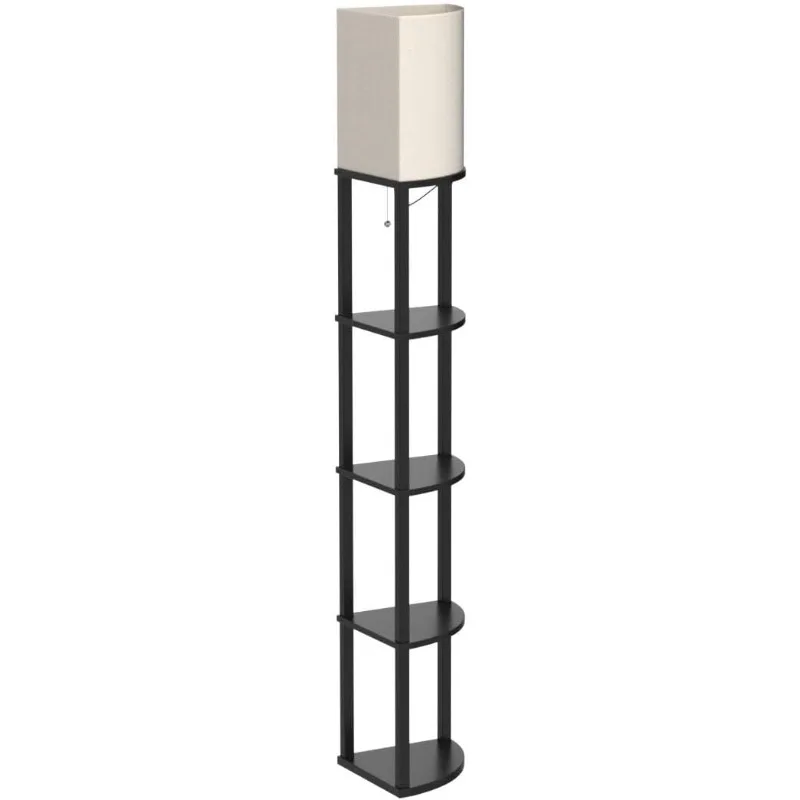 Floor Lamp with Shelves, 5-Tier Adjustable Corner Lamp with 3 Color Temperatures & Linen Shade, Modern Floor Lamps 
Floor Lamp with Shelves, 5-Tier Adjustable Corner Lamp with 3 Color Temperatures & Linen Shade, Modern Floor Lamps