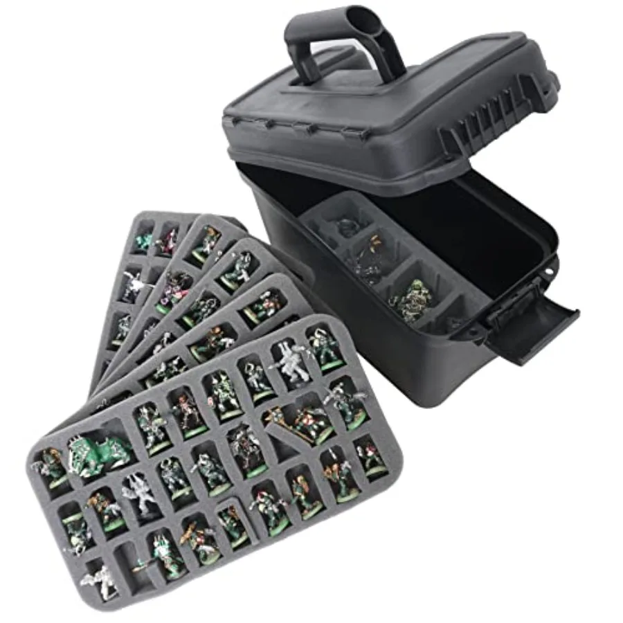 123+ Miniature Figurine Hard Shell Carrying Case - Fits Warhammer 40k, DND, Battletech, Citadel and More! This Tabletop Army Tr
123+ Miniature Figurine Hard Shell Carrying Case - Fits Warhammer 40k, DND, Battletech, Citadel and More! This Tabletop Army Tr