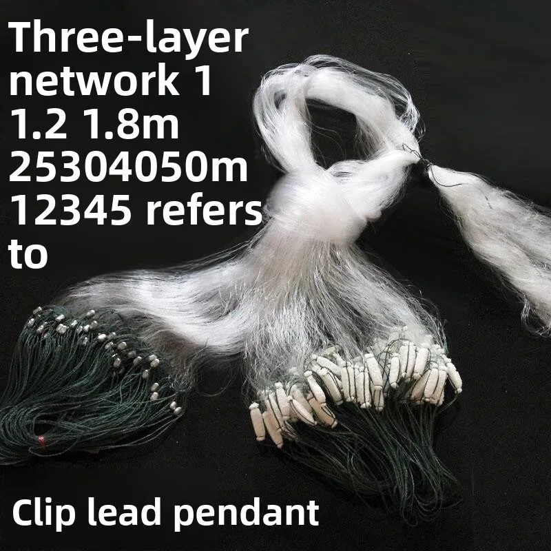 Sticky Net Fishing Net Three Layer Sinking Net With Lead Weight Multi Size Mesh Hole Outdoor Fishing Catch Net
Sticky Net Fishing Net Three Layer Sinking Net With Lead Weight Multi Size Mesh Hole Outdoor Fishing Catch Net