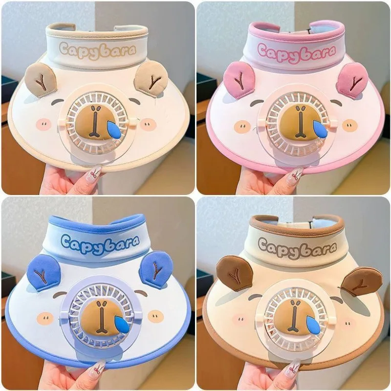 Children's Capibala Sunscreen Ceiling Fan Hat for Girls' Summer Outdoor UV Protection Large brimmed Sun Hat
Children's Capibala Sunscreen Ceiling Fan Hat for Girls' Summer Outdoor UV Protection Large brimmed Sun Hat