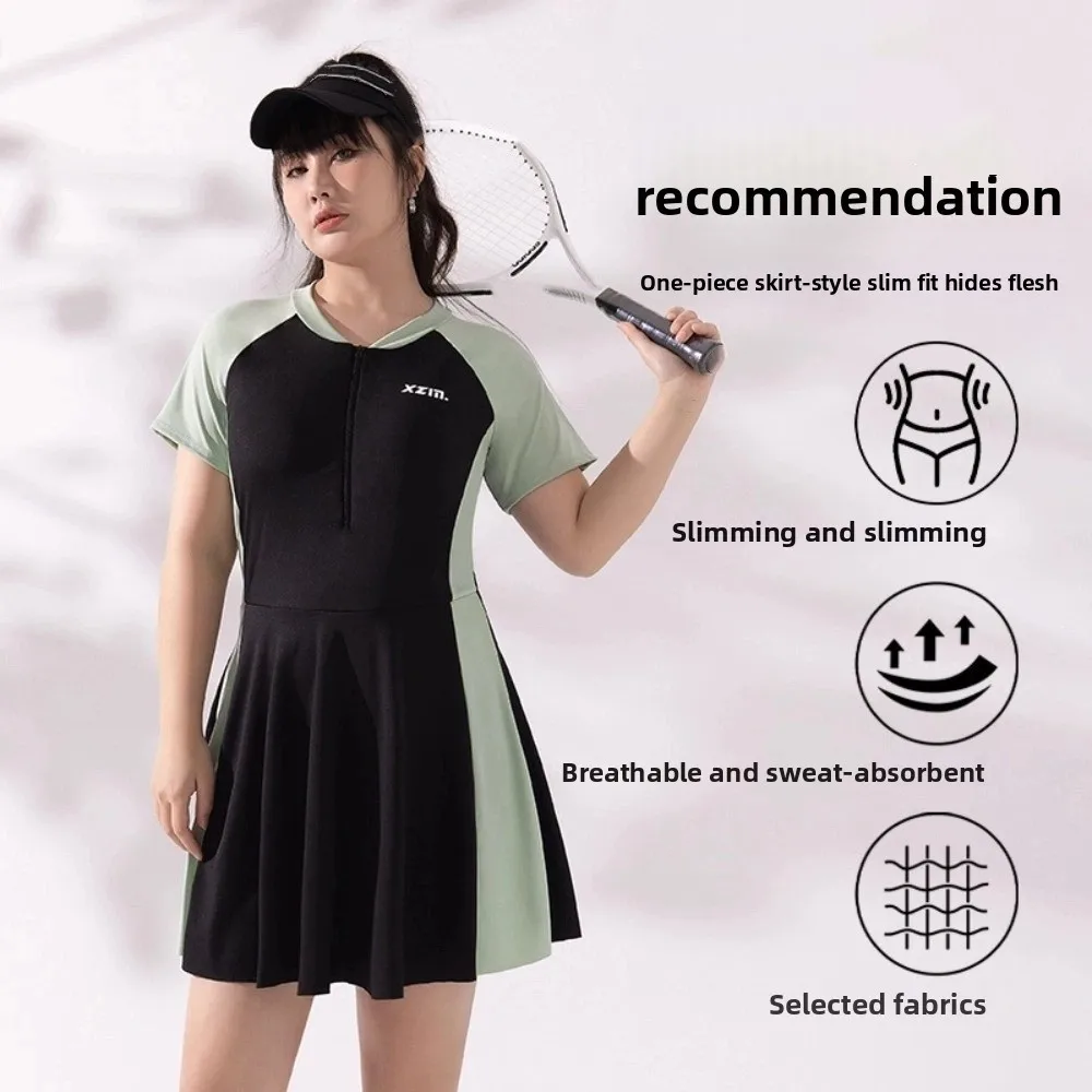 Beachwear Short Sleeve Swimsuit Sun Protection Loose Bikini Women Bathing Suit Milk Ice Silk Beachwear Clothings Swimwear Skirt
Beachwear Short Sleeve Swimsuit Sun Protection Loose Bikini Women Bathing Suit Milk Ice Silk Beachwear Clothings Swimwear Skirt