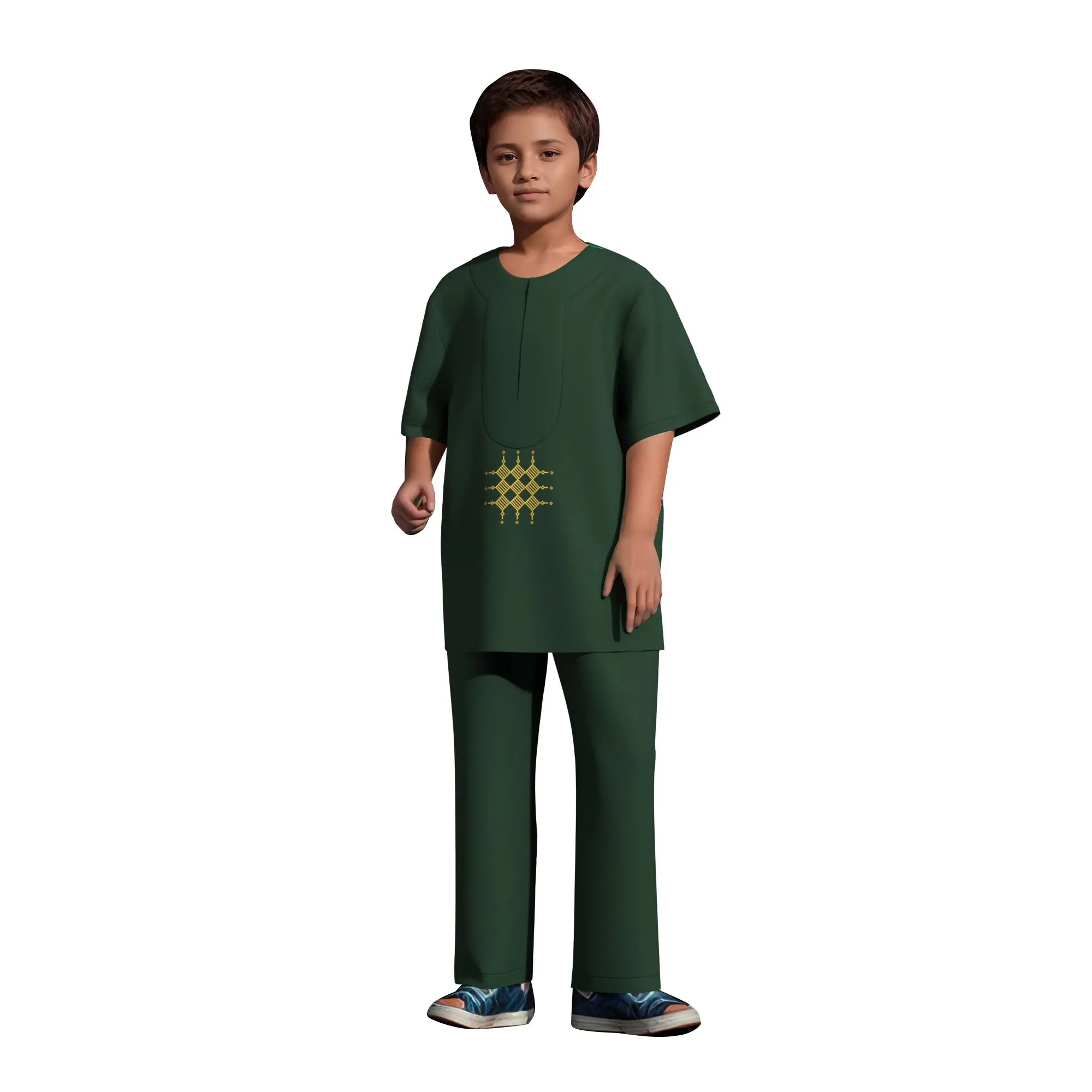 African Boy's Tops and Pants Sets Embroidery Robes Sets Shirt and Trousers Sets Short Sleeve Children Clothing WYT877
African Boy's Tops and Pants Sets Embroidery Robes Sets Shirt and Trousers Sets Short Sleeve Children Clothing WYT877