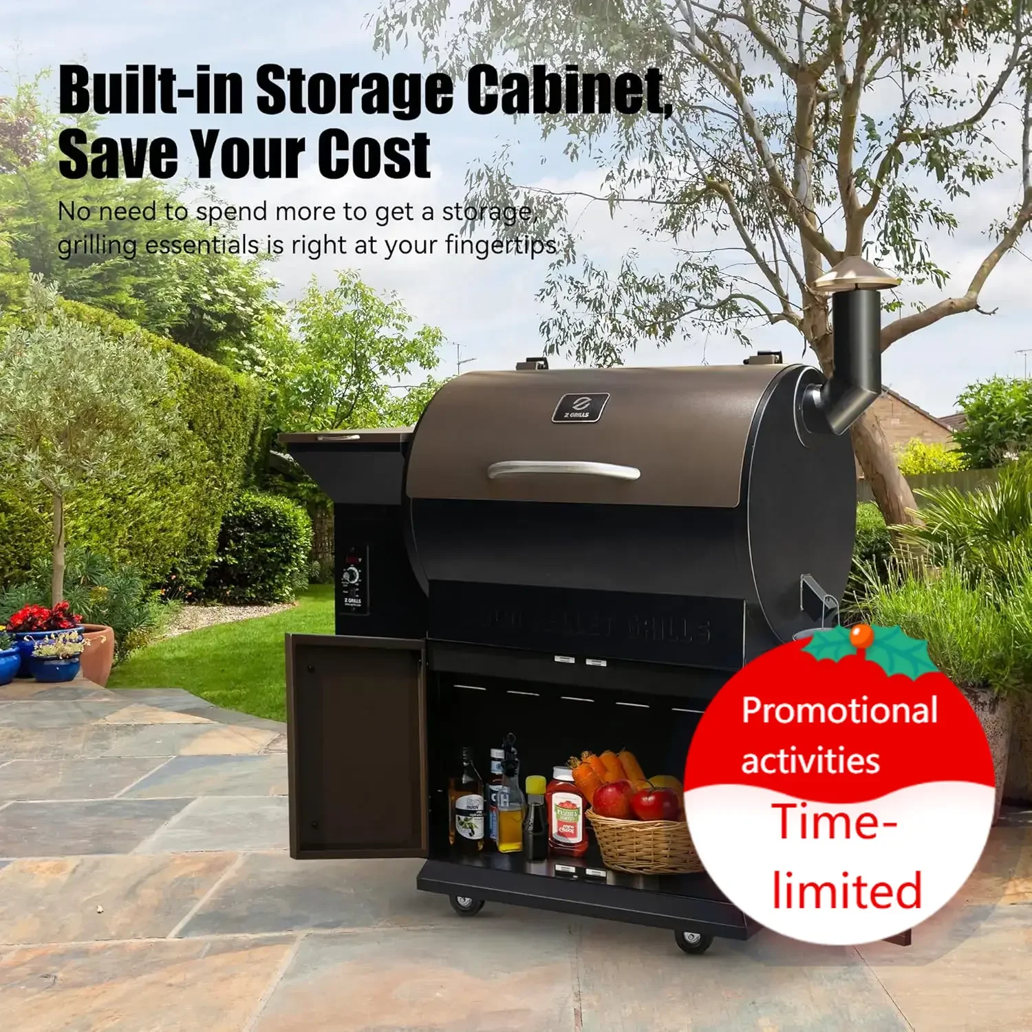 Hot salesWood Pellet Grill Smoker with PID Control, Rain Cover, 700 sq. in Cooking Area for Outdoor BBQ, Smoke, Bake and Roast
Hot salesWood Pellet Grill Smoker with PID Control, Rain Cover, 700 sq. in Cooking Area for Outdoor BBQ, Smoke, Bake and Roast