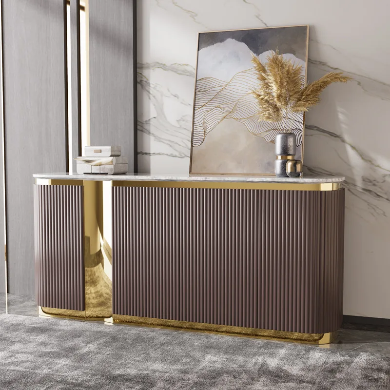 Light luxury dining side cabinet Hong Kong-style chest cabinet simple post-modern wine cabinet metal locker
Light luxury dining side cabinet Hong Kong-style chest cabinet simple post-modern wine cabinet metal locker