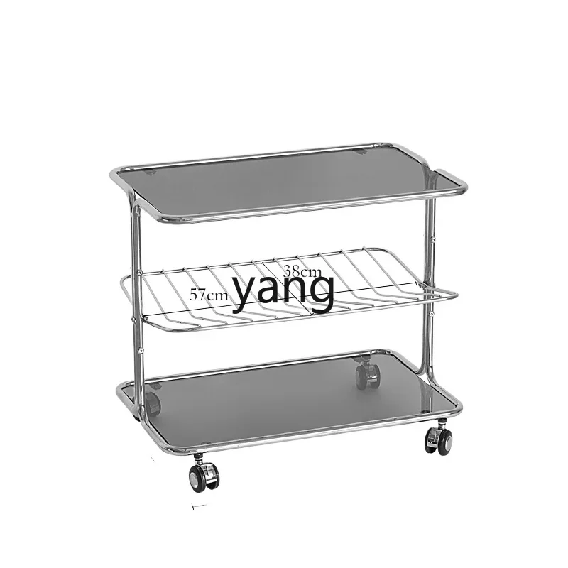yjq Middle-Ancient Glass Sofa Side Table Small Table Shelf Mobile Coffee Table Trolley
yjq Middle-Ancient Glass Sofa Side Table Small Table Shelf Mobile Coffee Table Trolley