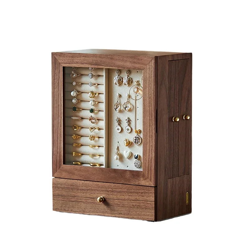 Black walnut solid wood jewelry box 2024 new high-end exquisite large-capacity multi-layer
Black walnut solid wood jewelry box 2024 new high-end exquisite large-capacity multi-layer