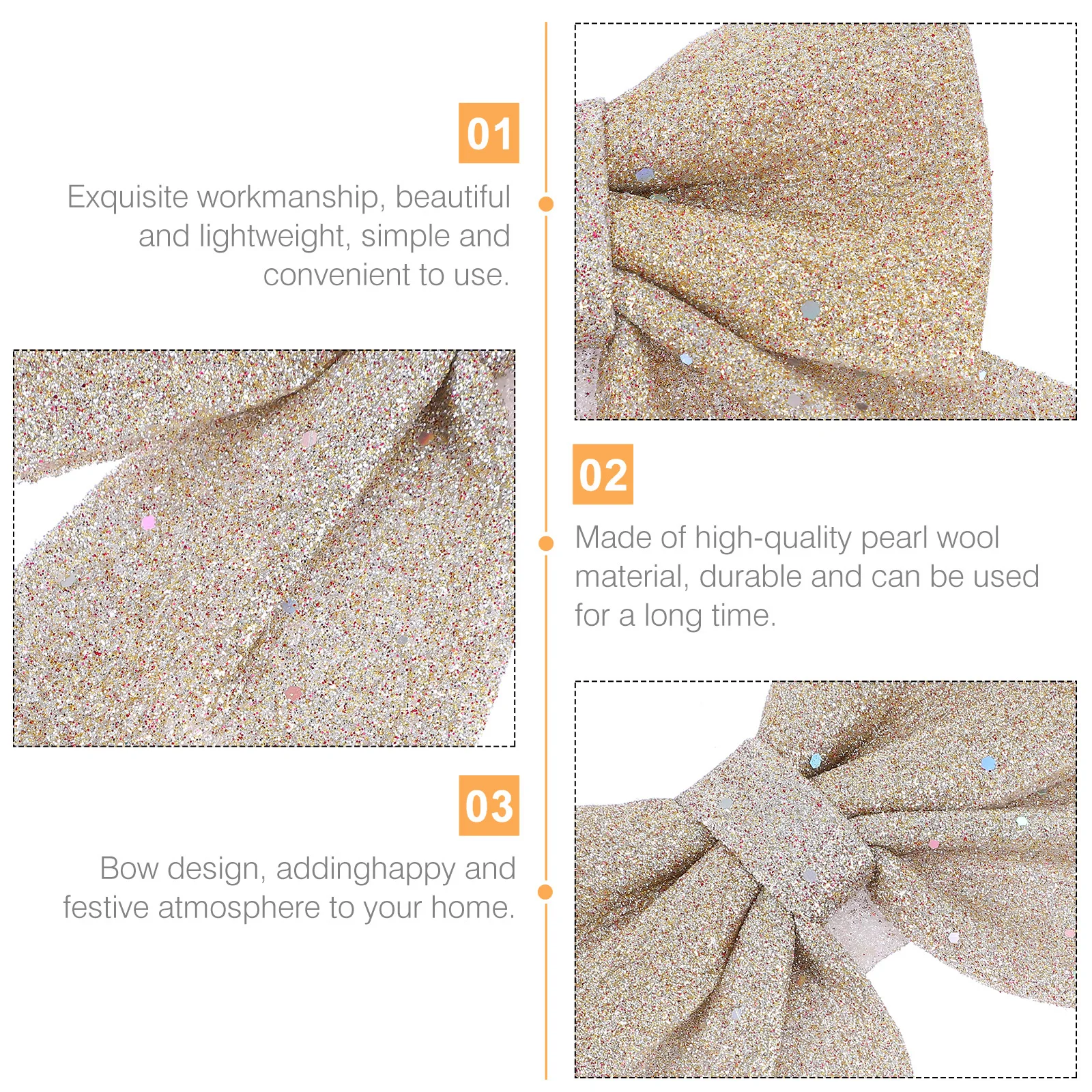 6 Pcs Christmas Ornaments with Bows on Them Pendant Tree Decorations for Hanging Pendants Bow- Knot
6 Pcs Christmas Ornaments with Bows on Them Pendant Tree Decorations for Hanging Pendants Bow- Knot