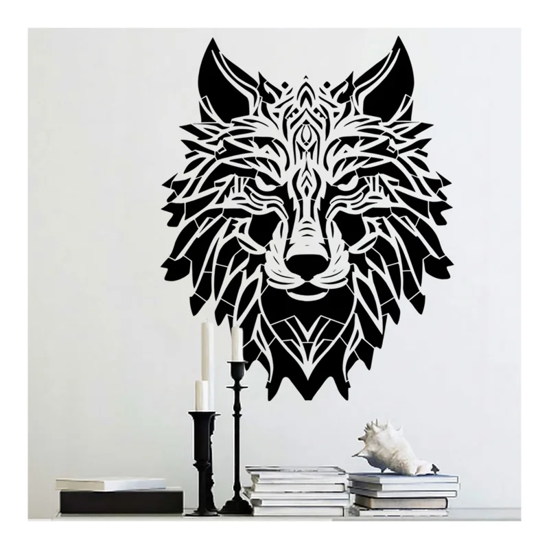 Large Geometric Stencil For Painting Plaster Wall Template To Paint Customize Wolf Head Silhouette Swirling Fur Tribal
Large Geometric Stencil For Painting Plaster Wall Template To Paint Customize Wolf Head Silhouette Swirling Fur Tribal