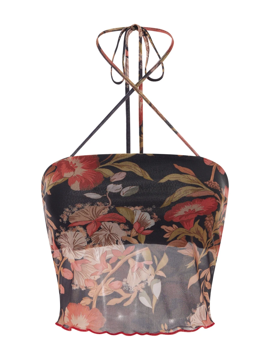 Женская сетчатая майка с цветочным принтом Y2K — сексуальный укороченный топ без рукавов с лямкой на шее и открытой спиной для летней уличной одежды
Женская сетчатая майка с цветочным принтом Y2K — сексуальный укороченный топ без рукавов с лямкой на шее и открытой спиной для летней уличной одежды