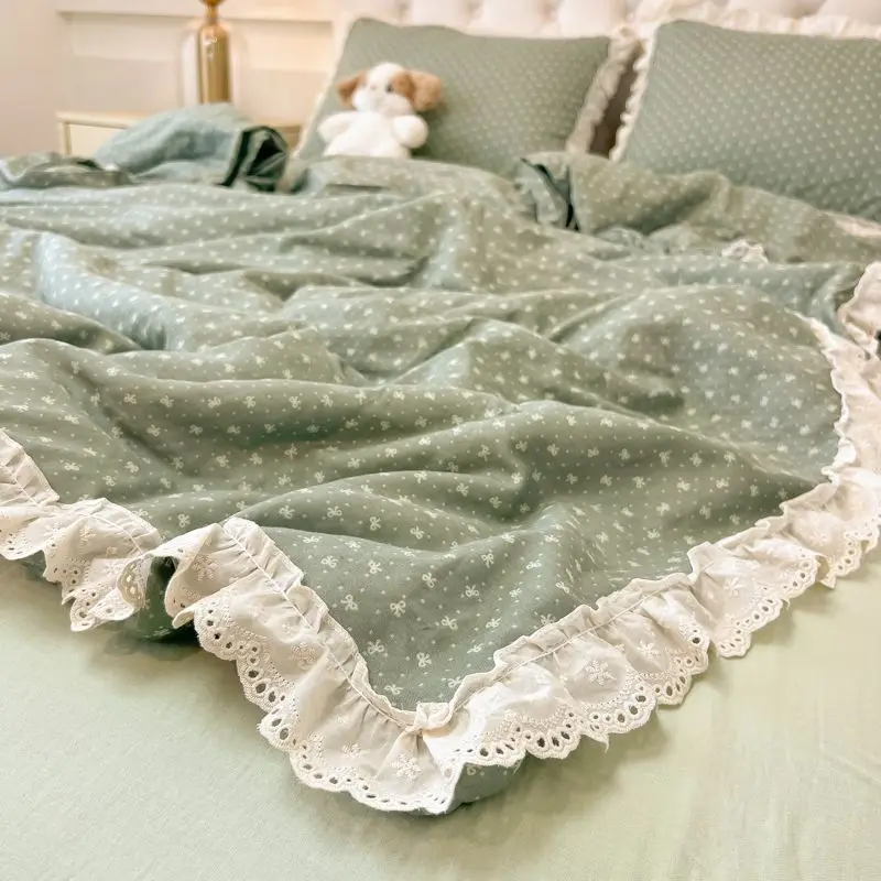 Ins Style Washed Cotton Bedding Set 3/4 pieces - Lace Trim Dorm Fitted Sheet Duvet Cover
Ins Style Washed Cotton Bedding Set 3/4 pieces - Lace Trim Dorm Fitted Sheet Duvet Cover