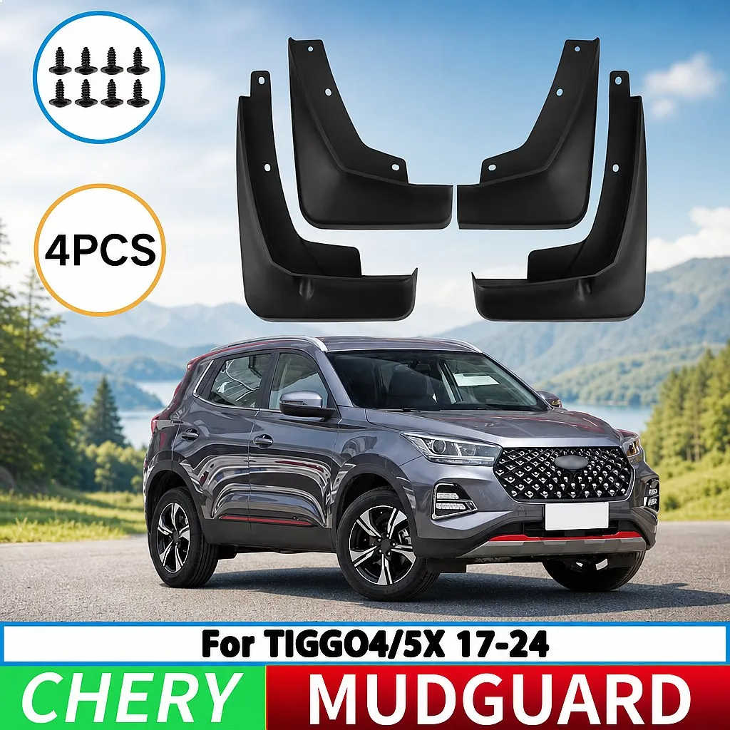 For Chery Tiggo 4 5X 2017-2024 4Pcs Front Rear Wheel Fender Splash Guard Mud Flaps Mudguard Car Accessories
For Chery Tiggo 4 5X 2017-2024 4Pcs Front Rear Wheel Fender Splash Guard Mud Flaps Mudguard Car Accessories