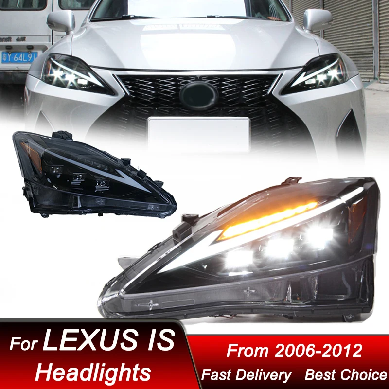 Car Headlights For Lexus IS 06-12 IS350 IS200 new style full LED Headlamp Assembly Upgrade Projector Lens Accessories Kit
Car Headlights For Lexus IS 06-12 IS350 IS200 new style full LED Headlamp Assembly Upgrade Projector Lens Accessories Kit