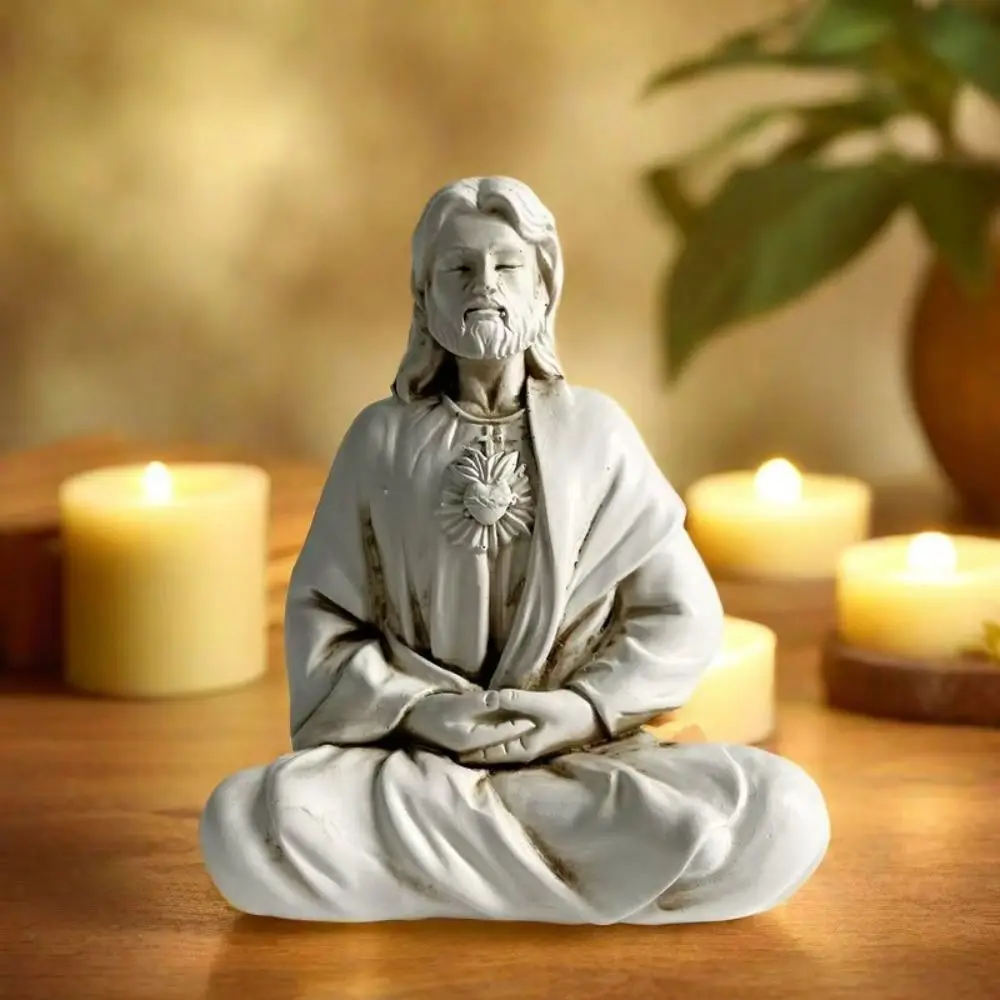 Desktop Ornament Resin Christian Holy Statue Modern Unique Meditations Sculpture Handicraft Miniatures Figurine Micro Landscape
Desktop Ornament Resin Christian Holy Statue Modern Unique Meditations Sculpture Handicraft Miniatures Figurine Micro Landscape