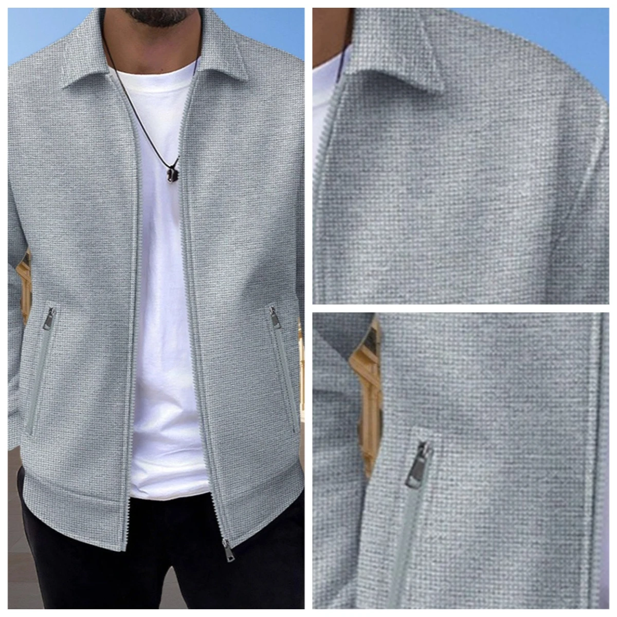 2026 New Men's Autumn Zipper Jacket Zipper Pocket Turn Down Collar Slim Cardigan Outwear Man Fashion Youth Long Sleeve Coats
2026 New Men's Autumn Zipper Jacket Zipper Pocket Turn Down Collar Slim Cardigan Outwear Man Fashion Youth Long Sleeve Coats