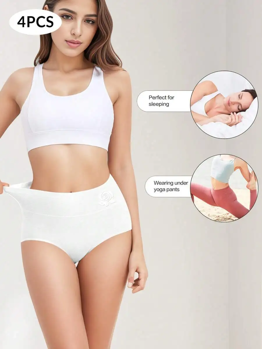 4pcs Set Comfortable Soft High Waisted Women Panties
4pcs Set Comfortable Soft High Waisted Women Panties