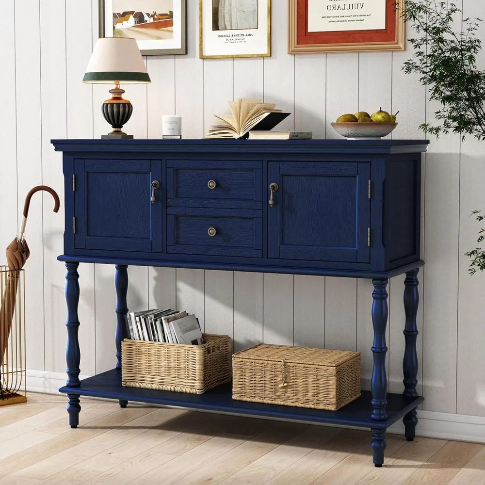 Console Table with 2 Drawers,Retro Entryway Table with 2Door Cabinets and Open Storage Shelf,Narrow Long Behind Couch Sofa Table
Console Table with 2 Drawers,Retro Entryway Table with 2Door Cabinets and Open Storage Shelf,Narrow Long Behind Couch Sofa Table