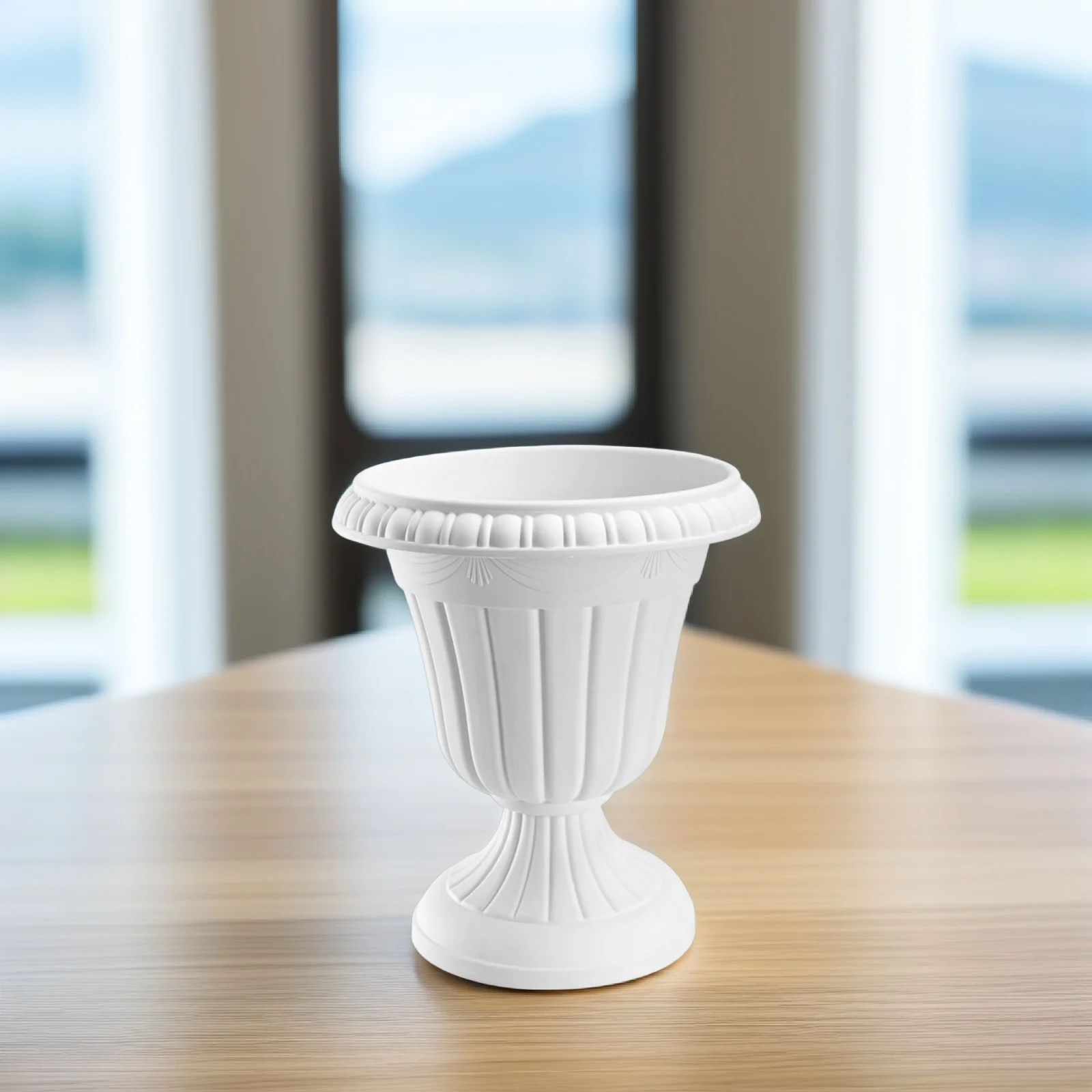 1 set Roman Column Flower Pot 25CM Tall White Pedestal Durable Plastic Planter for Balcony Garden Decor Use
1 set Roman Column Flower Pot 25CM Tall White Pedestal Durable Plastic Planter for Balcony Garden Decor Use