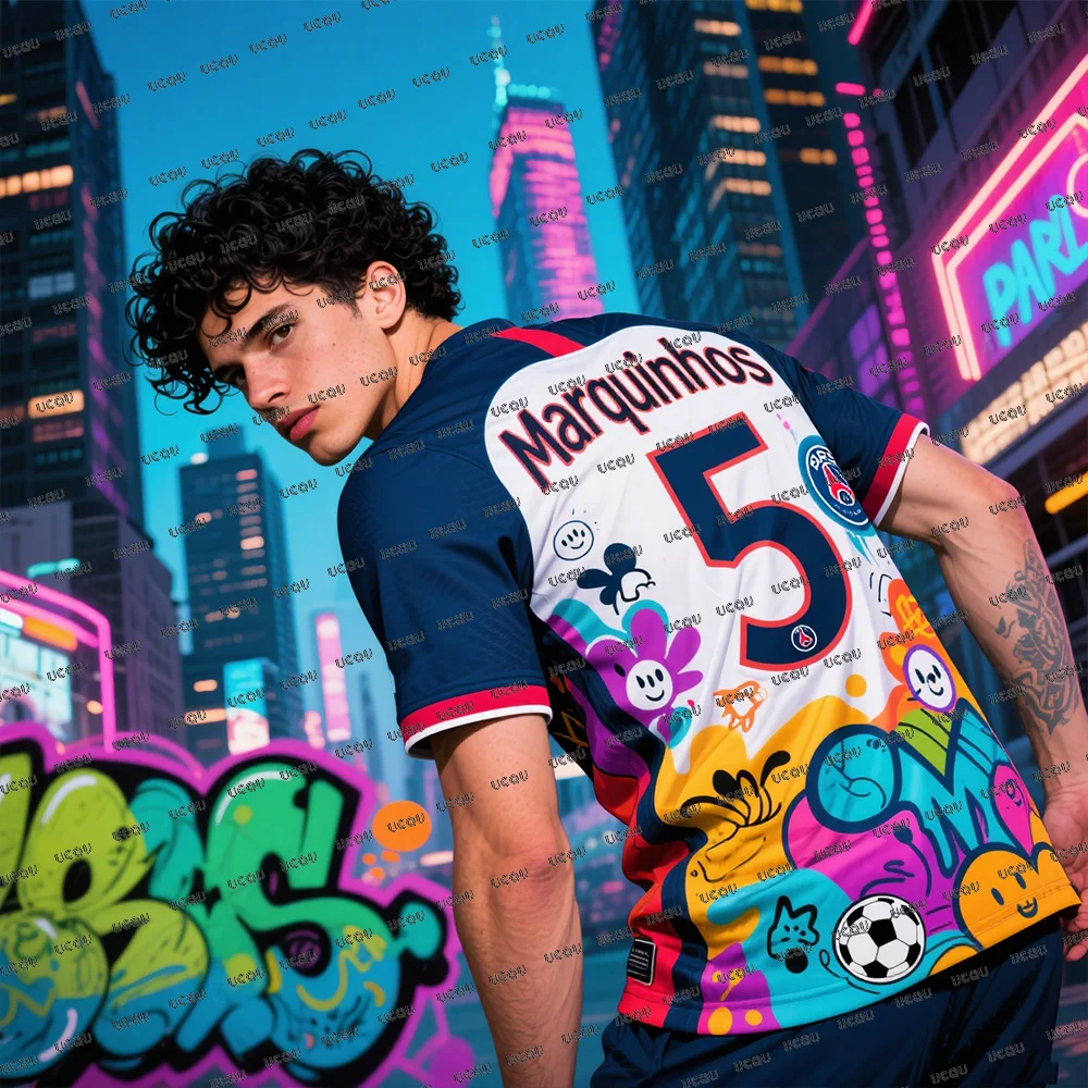 AI Street Graffiti Football Jersey For Men's Special Marquinhos 5 Summer Football Jerseys Fans Design Edition Soccer Jerseys
AI Street Graffiti Football Jersey For Men's Special Marquinhos 5 Summer Football Jerseys Fans Design Edition Soccer Jerseys