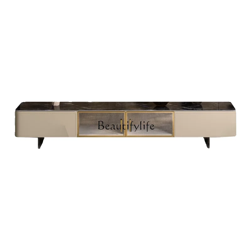 Luxury stone rock panel TV cabinet Living room furniture Italian light luxury acrylic saddle leather cabinet
Luxury stone rock panel TV cabinet Living room furniture Italian light luxury acrylic saddle leather cabinet