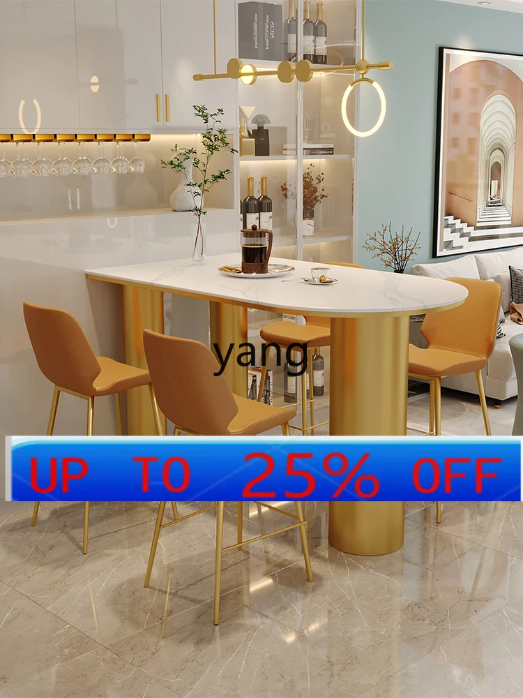 LMM marble slate Nakajima counter bar counter household light luxury high table and chair combination
LMM marble slate Nakajima counter bar counter household light luxury high table and chair combination