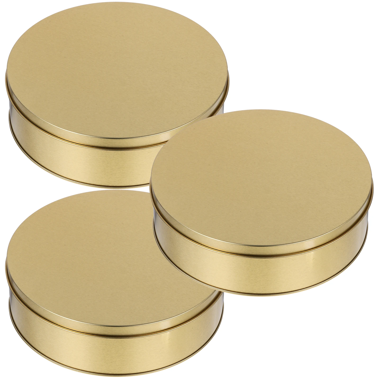 3pcs Candy Cookie Box 6.5inch Tinplate Containers Golden Empty Tins Lids Holiday Gift Round Treats Sturdy Travel Snack
3pcs Candy Cookie Box 6.5inch Tinplate Containers Golden Empty Tins Lids Holiday Gift Round Treats Sturdy Travel Snack