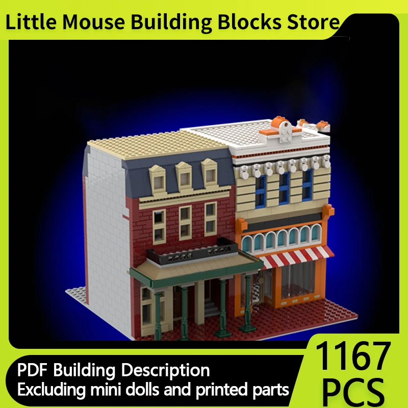 City Street View Model MOC Building Bricks Main Street USA Bakery Modular Technology Gifts Holiday Assemble Children Toys Suit
City Street View Model MOC Building Bricks Main Street USA Bakery Modular Technology Gifts Holiday Assemble Children Toys Suit