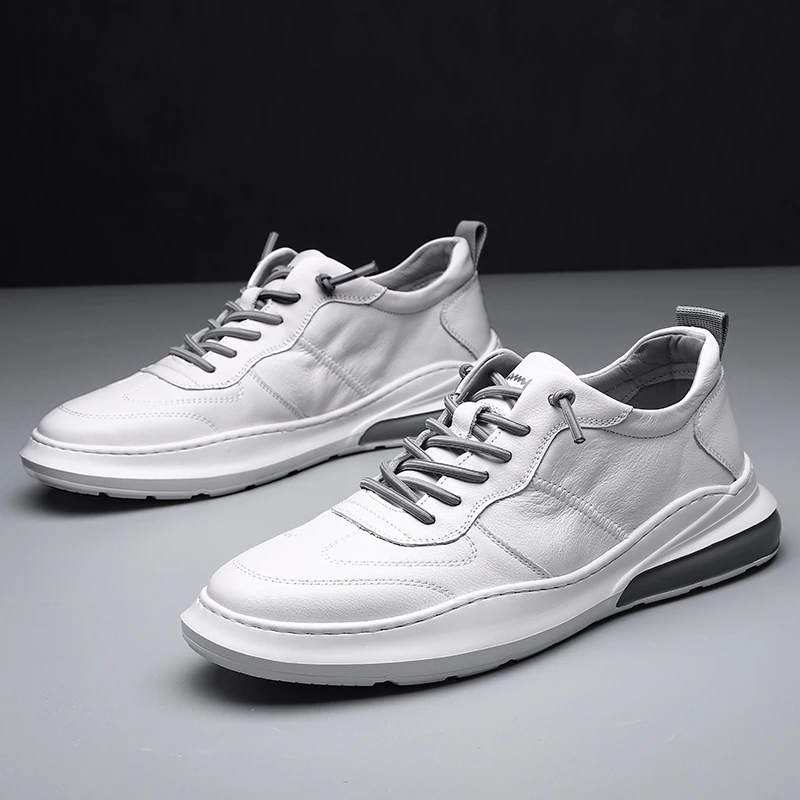 Genuine Leather Men's Shoes Versatile Spring Autumn Trendy Men's Thick Soled Breathable Leather Shoes Men's Casual Board Shoes
Genuine Leather Men's Shoes Versatile Spring Autumn Trendy Men's Thick Soled Breathable Leather Shoes Men's Casual Board Shoes