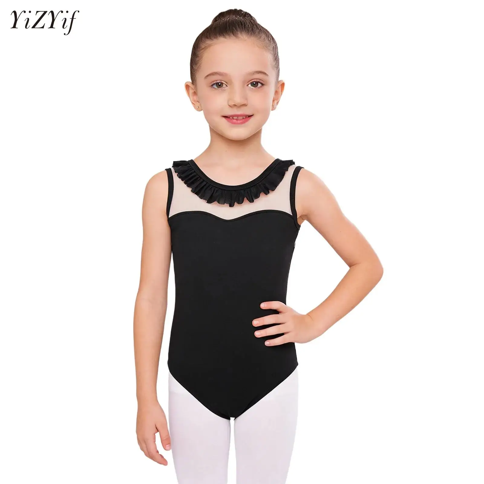 Kids Girls Ballet Leotards Sleeveless Dance Leotard Frilly Collar Splice Gymnastics Leotard Teens Ballet Bodysuit Dance Costumes
Kids Girls Ballet Leotards Sleeveless Dance Leotard Frilly Collar Splice Gymnastics Leotard Teens Ballet Bodysuit Dance Costumes