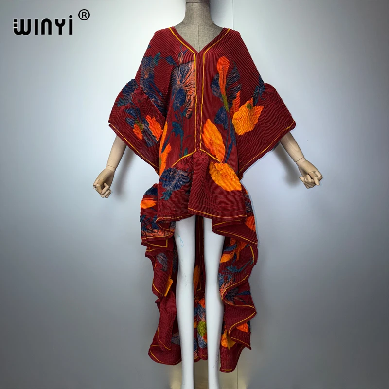 WINYI Boho Maxi Kaftan Dress Middle East Style Elegant Pleated Beach Cover up Elastic Luxury Party Evening Dubai Abaya
WINYI Boho Maxi Kaftan Dress Middle East Style Elegant Pleated Beach Cover up Elastic Luxury Party Evening Dubai Abaya
