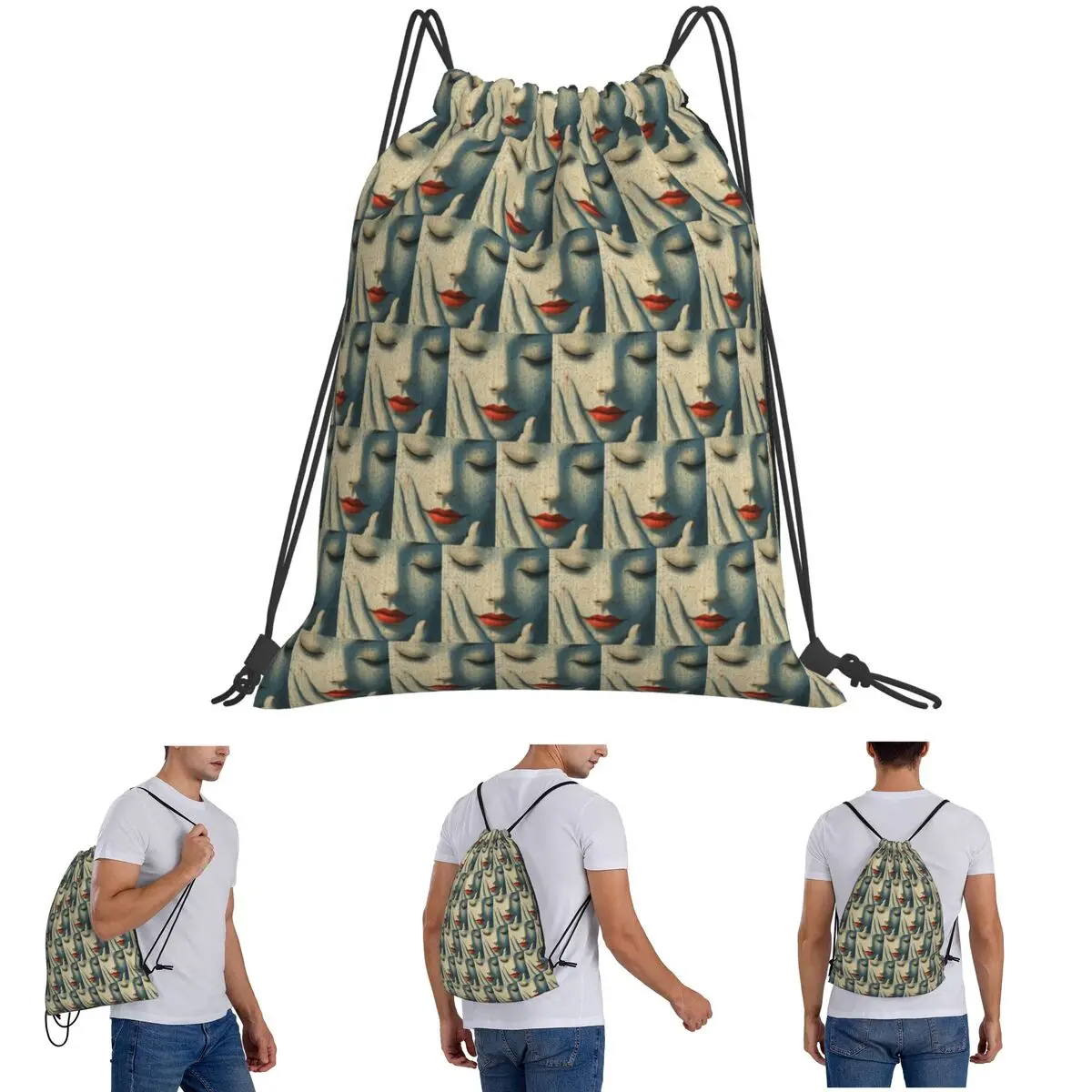 Serene Face Ultra Modern Symbolic Aesthetic Backpacks Fashion Drawstring Bundle Pocket Sports Bag Book Bags for Man Woman
Serene Face Ultra Modern Symbolic Aesthetic Backpacks Fashion Drawstring Bundle Pocket Sports Bag Book Bags for Man Woman