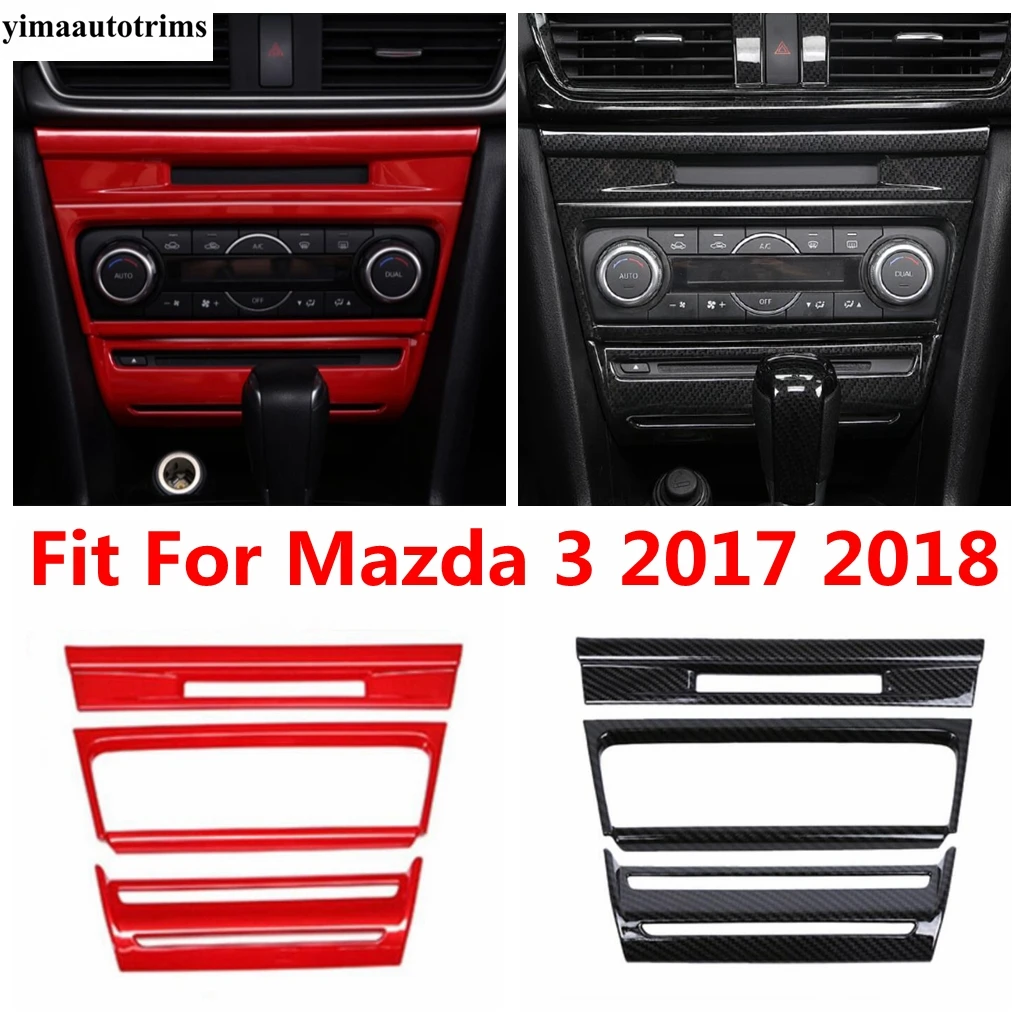 Carbon Fiber Central Control Air AC Vent Conditioning CD Panel Cover Trim Auto ABS Interior Accessories For Mazda 3 2017 2018
Carbon Fiber Central Control Air AC Vent Conditioning CD Panel Cover Trim Auto ABS Interior Accessories For Mazda 3 2017 2018