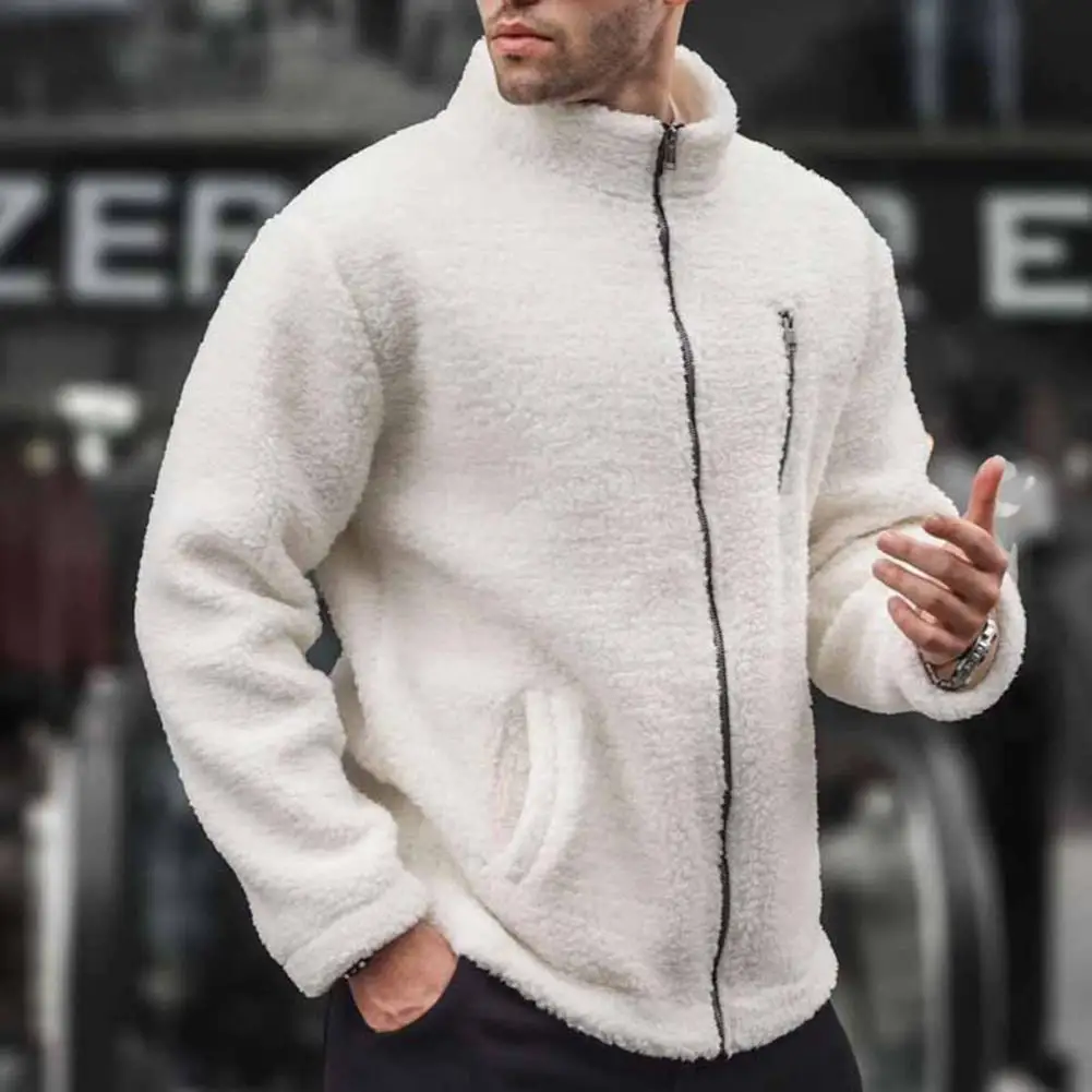 Men Polar Fleece Jacket Stand-Up Collar Long Sleeve Zipper Fly Coat With Pockets Solid Color Loose Winter Outwear Male Clothing
Men Polar Fleece Jacket Stand-Up Collar Long Sleeve Zipper Fly Coat With Pockets Solid Color Loose Winter Outwear Male Clothing