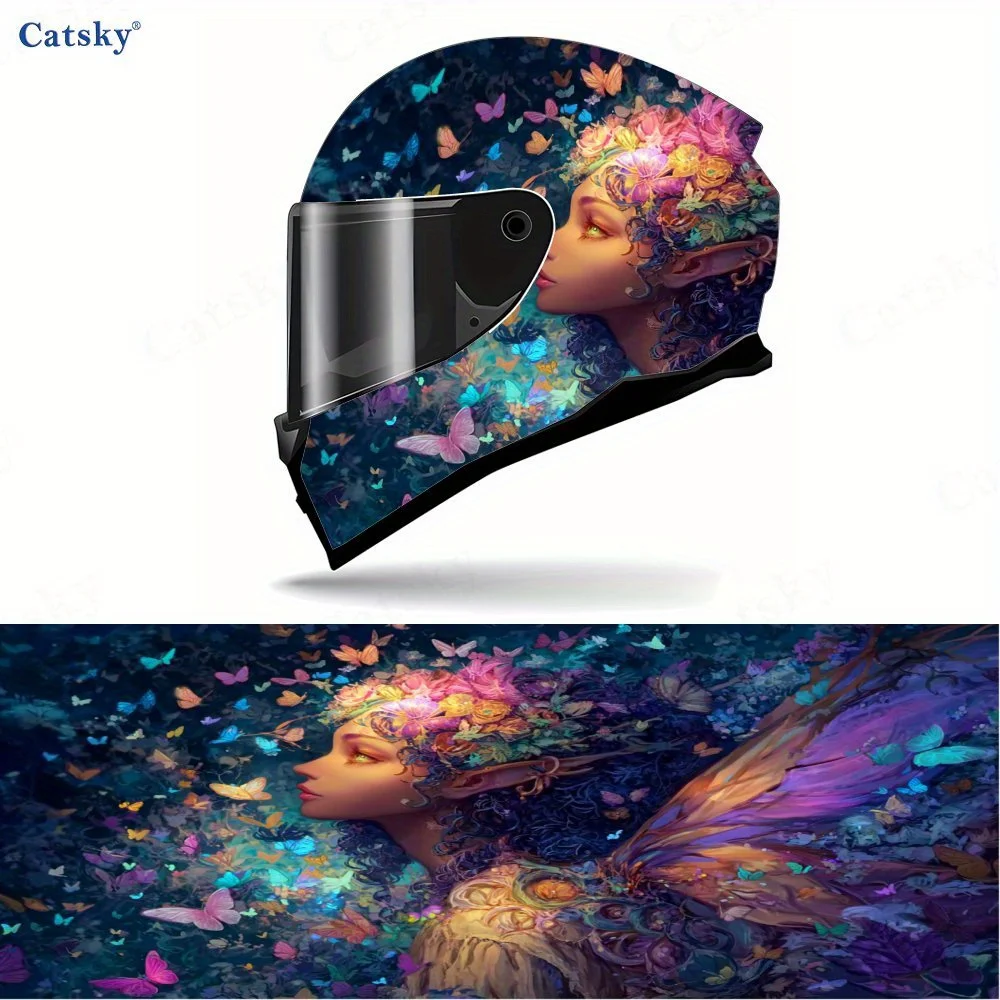 Flower - Feathered Fairy PVC material self-adhesive waterproof motorcycle helmet sticker, paste firmly and do not fall, waterpro
Flower - Feathered Fairy PVC material self-adhesive waterproof motorcycle helmet sticker, paste firmly and do not fall, waterpro