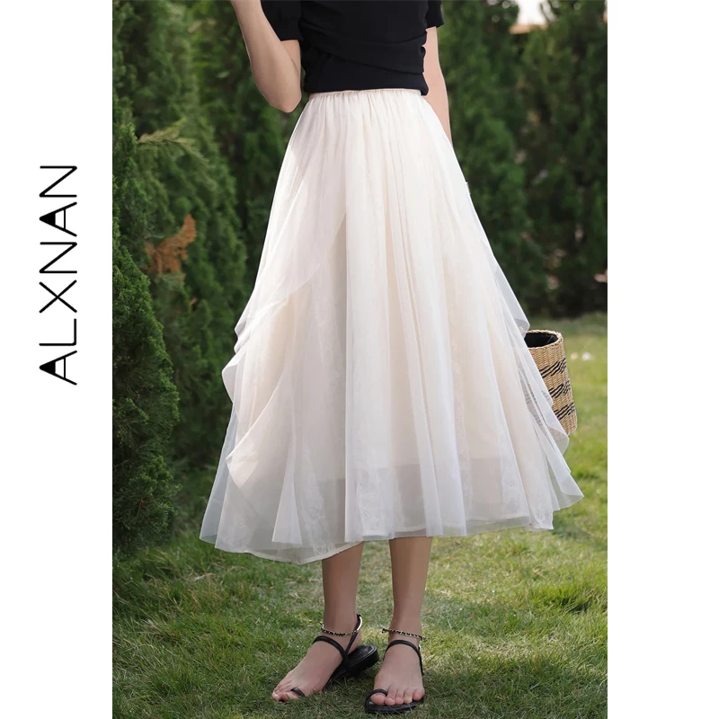 ALXNAN Women's Mesh Skirt 2026 A-line Casual Elegant Long Skirts Holiday Party Beach Loose-fit Casual Female Clothing LXN29260
ALXNAN Women's Mesh Skirt 2026 A-line Casual Elegant Long Skirts Holiday Party Beach Loose-fit Casual Female Clothing LXN29260