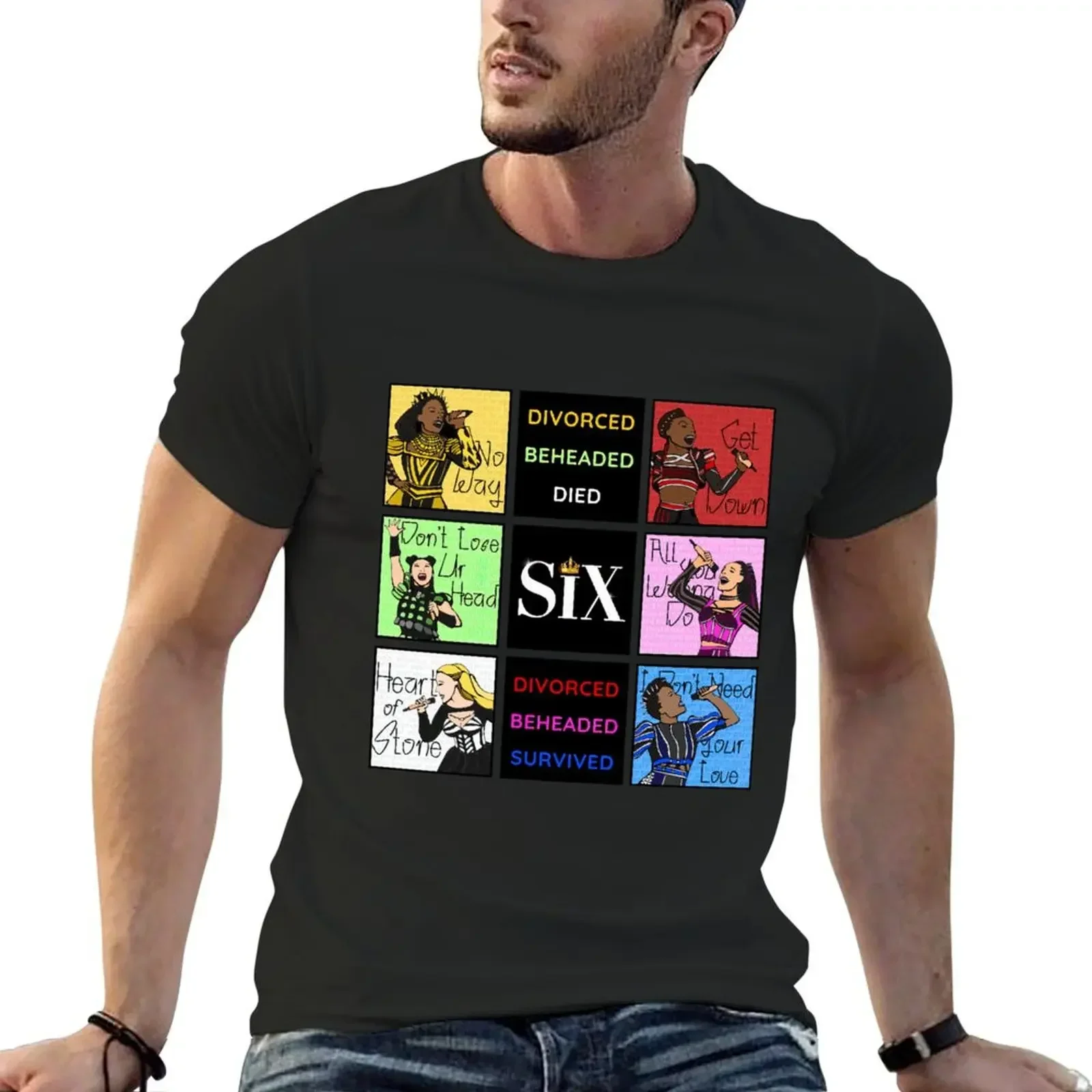 Six The Musical Printable T-Shirt new edition for a boy customs cotton graphic tees t shirts for men pack
Six The Musical Printable T-Shirt new edition for a boy customs cotton graphic tees t shirts for men pack