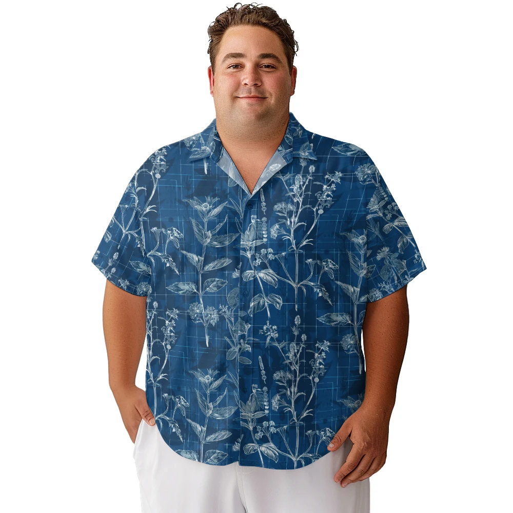 2024 new Men's shirts plus size Flower Magazine Blueprintr printed clothing casual short-sleeved
2024 new Men's shirts plus size Flower Magazine Blueprintr printed clothing casual short-sleeved