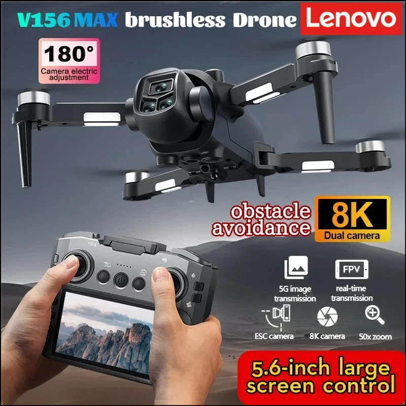 Дрон Lenovo V156MAX GPS 8K с профессиональной камерой, FPV, облетом препятствий, пультом ДУ с экраном, складной
Дрон Lenovo V156MAX GPS 8K с профессиональной камерой, FPV, облетом препятствий, пультом ДУ с экраном, складной