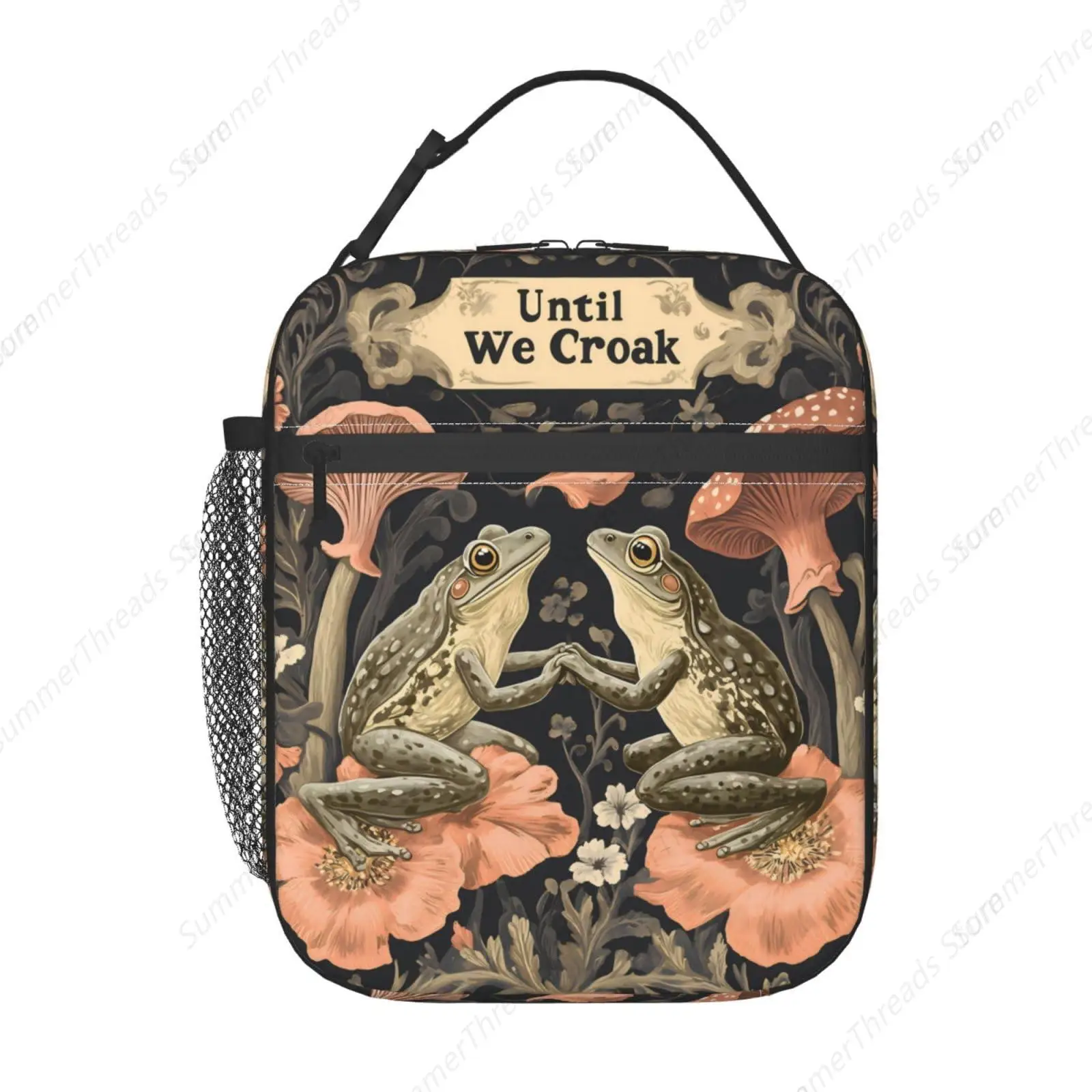 Многоразовый ланч-бокс в стиле ретро с лягушкой для детей, девочек и мальчиков, женщин и взрослых, изолированный романтический ланч-сумка с грибами и цветочным принтом, полиэстер
Многоразовый ланч-бокс в стиле ретро с лягушкой для детей, девочек и мальчиков, женщин и взрослых, изолированный романтический ланч-сумка с грибами и цветочным принтом, полиэстер