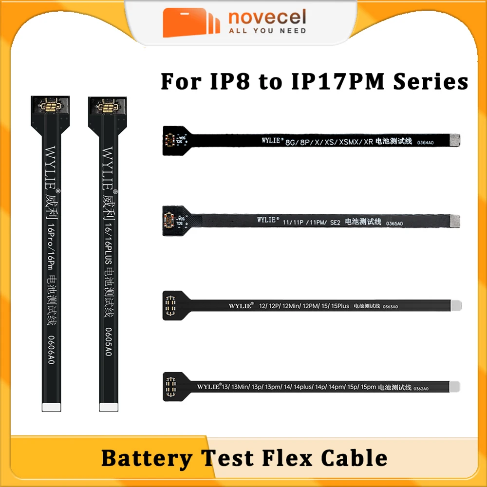WYLIE Battery Extension Tester Flex Cable For iPhone 17 Pro Max 16 15 14 13 12 Plus Mini Extend Flex Mobile Phones Repair Tools
WYLIE Battery Extension Tester Flex Cable For iPhone 17 Pro Max 16 15 14 13 12 Plus Mini Extend Flex Mobile Phones Repair Tools