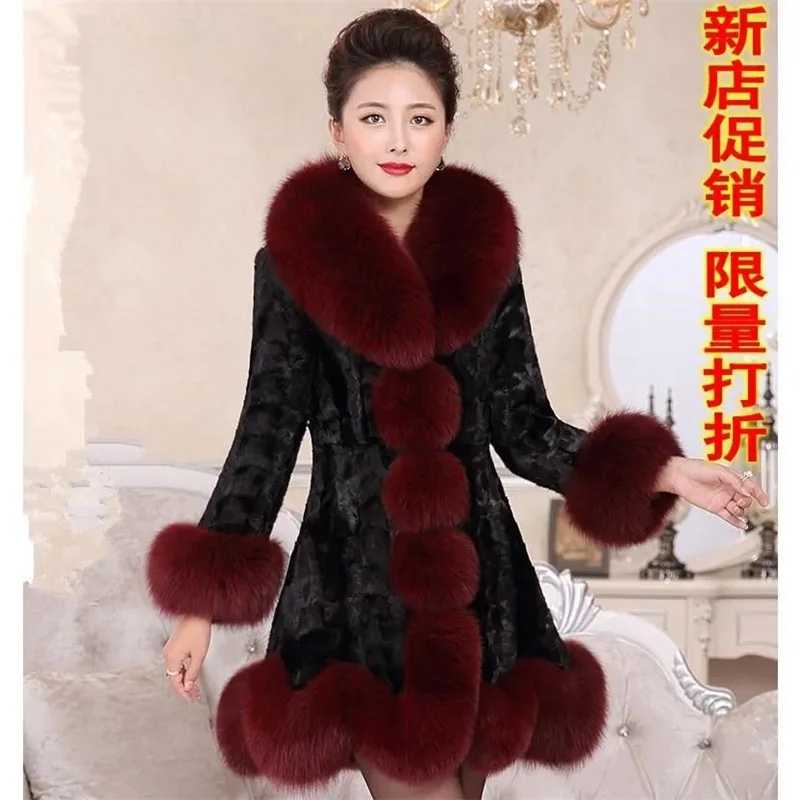 Vintage Mother's Winter Woolen Coat Long 2026 New Mid-Elderly Women's Winter Mink Velvet Coat Imitation Fur Coat Female Autumn
Vintage Mother's Winter Woolen Coat Long 2026 New Mid-Elderly Women's Winter Mink Velvet Coat Imitation Fur Coat Female Autumn