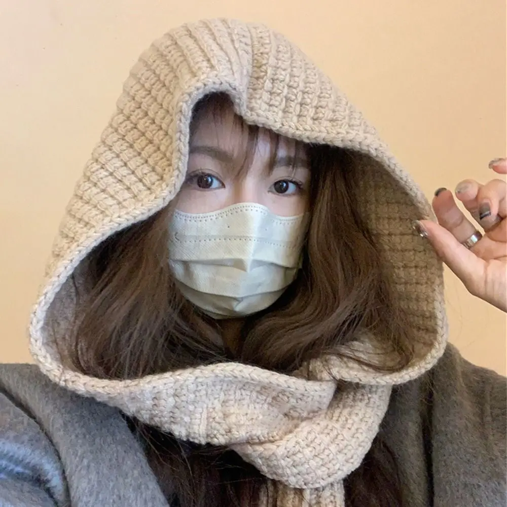 Fashion Thickened Knitted Hat Warm Solid Color Hat Scarf Set Neck and Ear Protection for Women Girls
Fashion Thickened Knitted Hat Warm Solid Color Hat Scarf Set Neck and Ear Protection for Women Girls