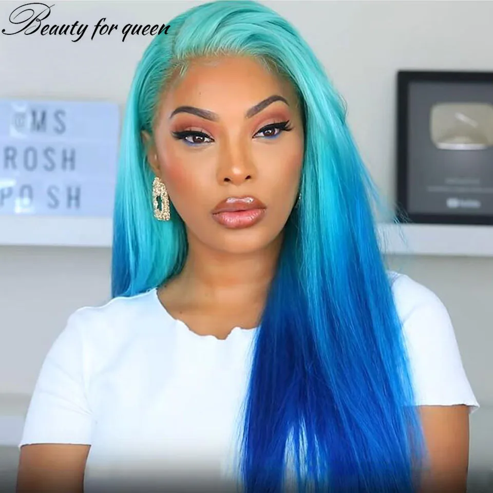 Transparent Lace Frontal Wigs Cosplay 13x4 Brazilian Colored Human Hair Wig Light Dark Blue Long Straight For Women Pre Plucked
Transparent Lace Frontal Wigs Cosplay 13x4 Brazilian Colored Human Hair Wig Light Dark Blue Long Straight For Women Pre Plucked