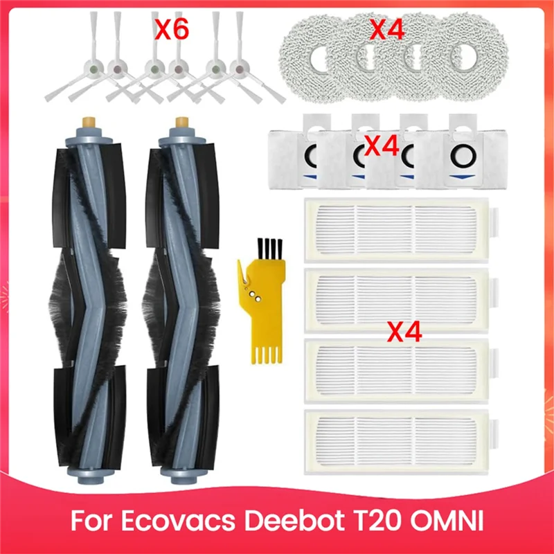 ABBP-запасные части Forecovacs Deebot T20 OMNI Основные боковые щетки Hepa-фильтры Швабра Тканевые мешки для пыли
ABBP-запасные части Forecovacs Deebot T20 OMNI Основные боковые щетки Hepa-фильтры Швабра Тканевые мешки для пыли